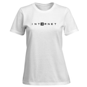 INT3RNET Damen T-Shirt Weiss